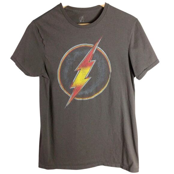 Classic DC FLASH t shirt brown Medium - Picture 1 of 4
